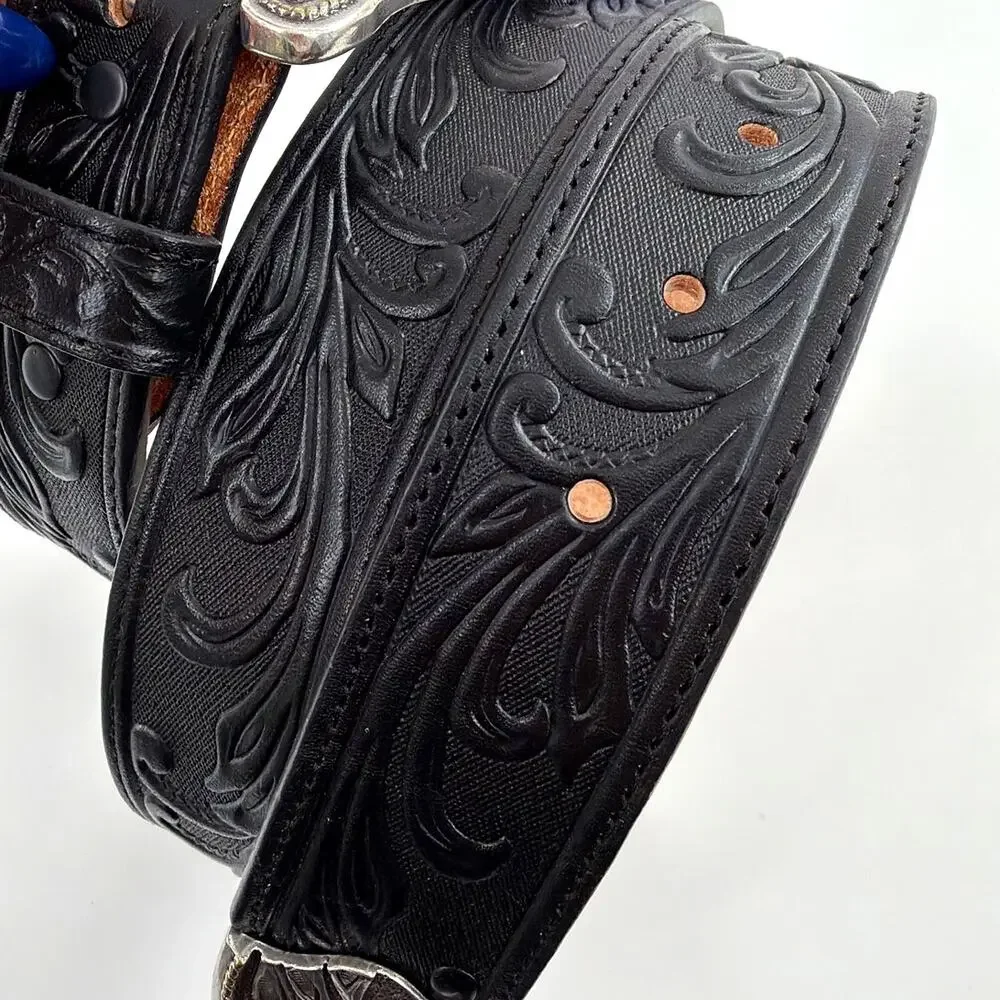 Tony Lama Men's Black Westerly Ride Belt Size 34